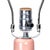 Casa Cosima Casa Cosima Double Gourd Table Lamp, Pink Craquelure/Red Shade For Sale - Image 4 of 7