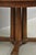 Vintage Mid Century Modern Oak Sunburst Round Extension Pedestal Dining Table For Sale In Philadelphia - Image 6 of 18