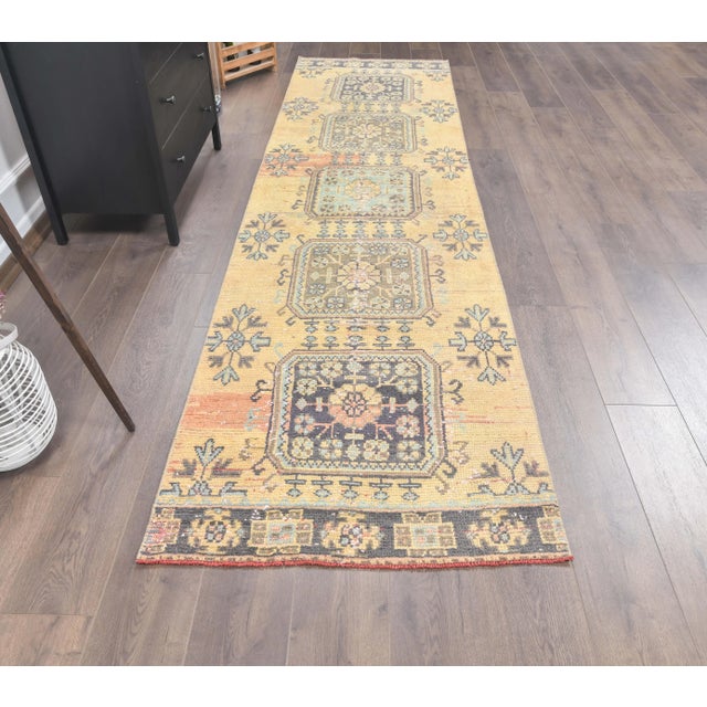Vintage Turkish Hand-Knotted Rug is a semi-Vintage rug. '70s Eastern region of Turkey's unique rug is perfectly hand-...