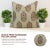 Contemporary Fabdivine Hand Block Print Linen Blend Virat Print Cushion Cover- 26x26 For Sale - Image 3 of 5