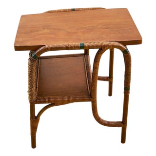 Vintage Bamboo Coffee Table, 1950s For Sale