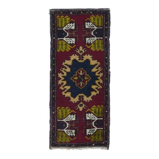 Antique Turkish Anatolian Rug 1'8'' x 4' For Sale