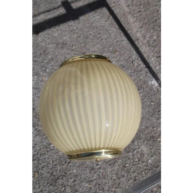Murano Glass and Brass Wall Lamp, Italy, 1970 For Sale - Image 3 of 8