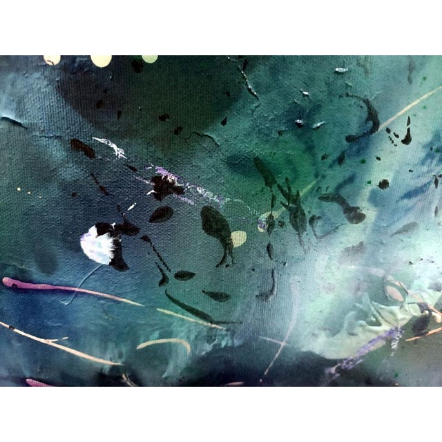 Ovidiu Kloska, the Hidden Calligraphy of Soft Moss and Time, Acrylics on Canvas For Sale - Image 6 of 9