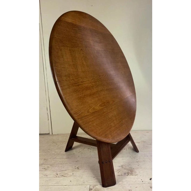 Contemporary Dutch Oak Tilt Top Table, 19th Century For Sale - Image 3 of 18