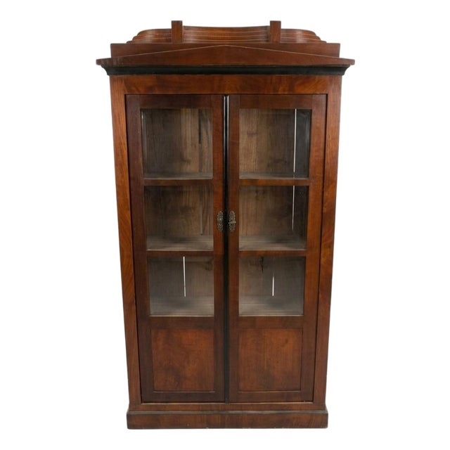 Early 19th Century Biedermeier Style Double-Door Bookcase / Vitrine For Sale