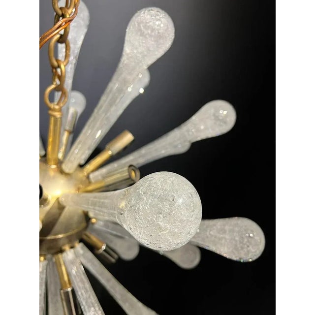 1940’s Sputnik style murano glass light fixture with interior lights