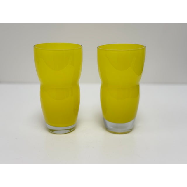 2000 - 2009 Vintage Dansk Rio Design Hand Blown Wavy Glass Tumblers - Set of 6 For Sale - Image 5 of 10