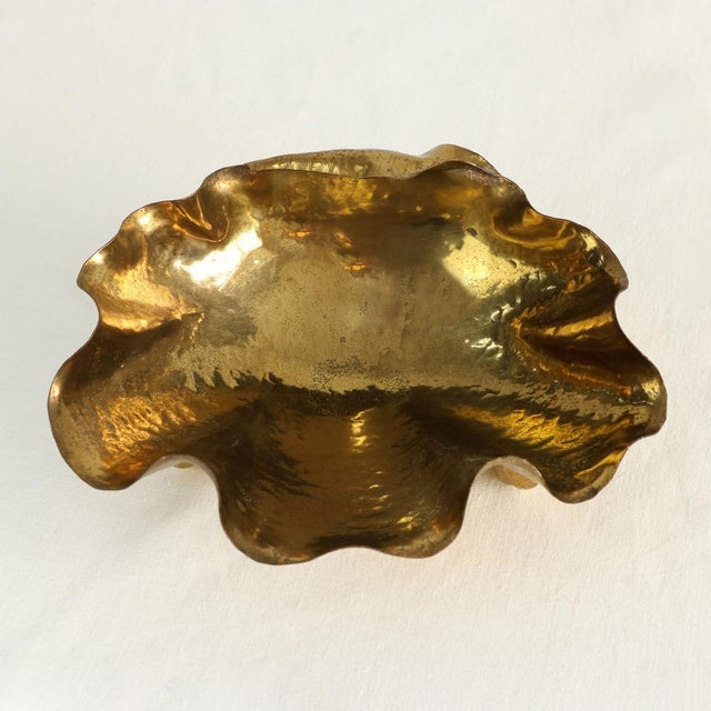 Shell Metal Sculptures by Tommaso Barbi, 1970s, Set of 2 For Sale - Image 9 of 11