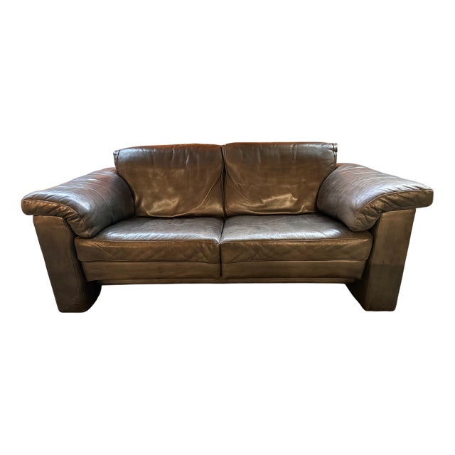 Italian Modern Sofa by Tito Agnoli for Poltrona Frau, 1980s For Sale