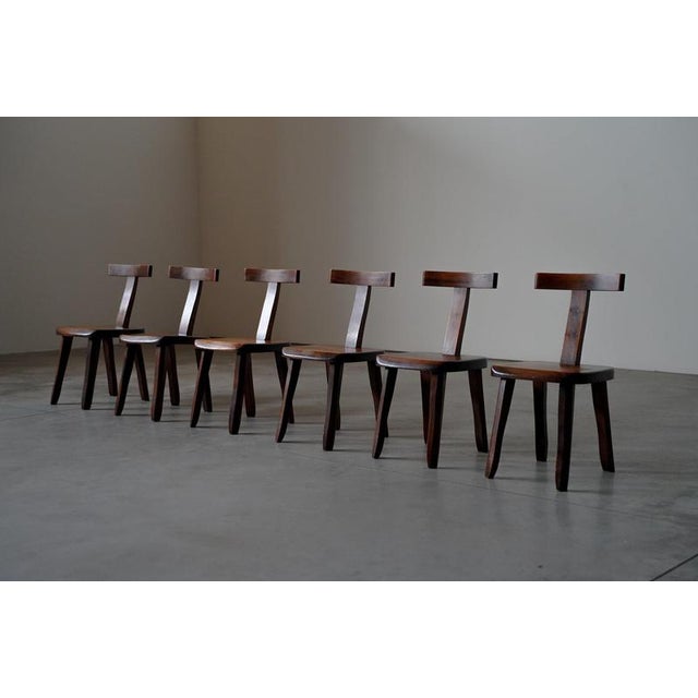 T Back Dining Chairs by Aranjou, 1960s, Set of 6 For Sale - Image 14 of 14
