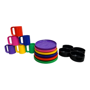 Massimo Vignelli Heller Postmodern Dinner Plates, Mugs & Cups- 16 Pieces