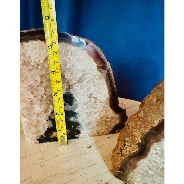 Geode Bookends - a Pair For Sale - Image 11 of 11