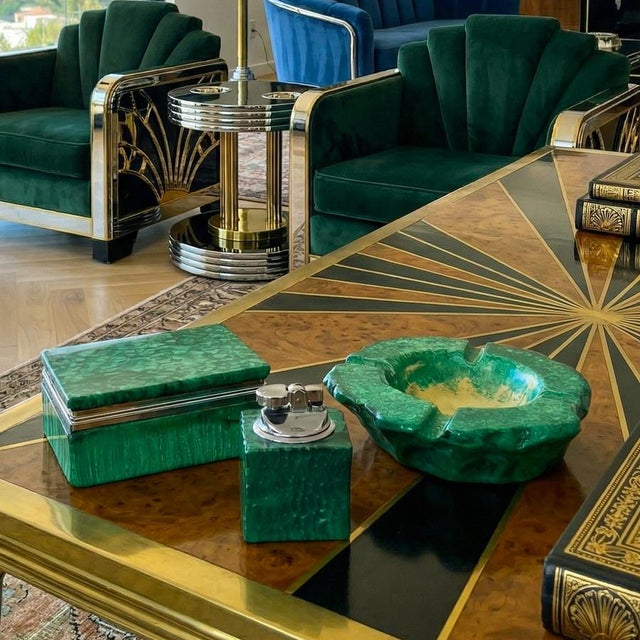 Alabaster Smoking Set from Romano Bianchi, 1960s, Set of 3, in Flawless conditions. Designed 1960 to 1969