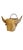 Pair Vintage Texas Folk Tramp Art Wicker Bull Head Planters For Sale - Image 9 of 14