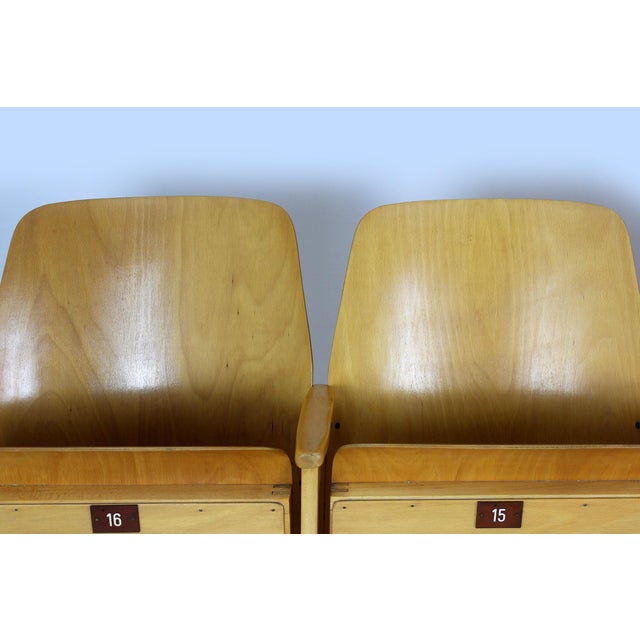 Vintage Cinema Chairs from Ton, 1960s, Set of 7 For Sale - Image 13 of 18