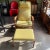 Mid-century walnut + yellow tweed lounge chair and ottoman set made by Folke Ohlsson for Dux in the 1960's. Ottoman...