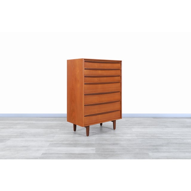 Designed by Danish designer Svend Age Madsen for Falster Mobelfabrik during the 1960s, this exceptional mid-century teak...
