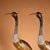 Pair of Gilt Bronze Cloisonné Enamel Crane and Turtle Figures For Sale - Image 4 of 10