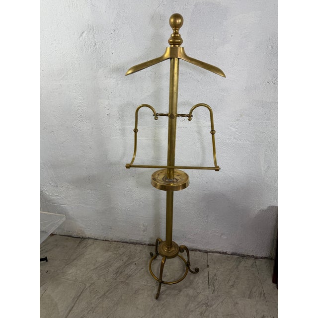 Brass Vintage Store Display Brass Valet For Sale - Image 8 of 11