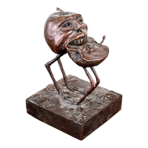 Corrie Van Der Wath “Eat or Be Eaten” Bronze Sculpture – Business Bronze Series, Signed Limited Edition, 2021
