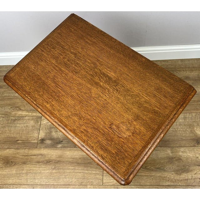 Vintage French Louis Style Oak Bedside Tables, Set of 2 For Sale - Image 9 of 11
