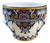 Vintage Late 20th Century French Hand-Painted Faience Bowl from P.V. Louviers, Normandy For Sale