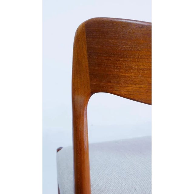 Set of Teak Modell 71 Chairs by Niels Otto (N. O.) Møller, Denmark, 1960s For Sale - Image 9 of 13