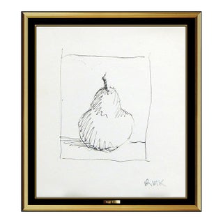 Mid 20th Century Portrait of a Pear, Robert Kulicke For Sale