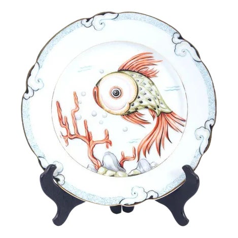 Porcelain Decorative Plate Fish For Sale