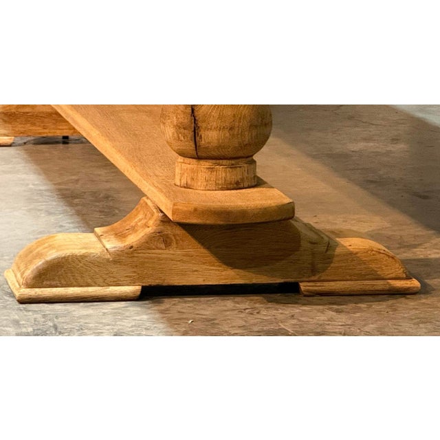 Large Oak Farmhouse Dining Table, 1925 For Sale - Image 11 of 18