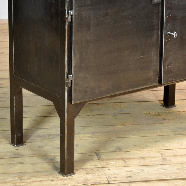 Black Vintage Polished Medical Cabinet, 1970s For Sale - Image 8 of 11