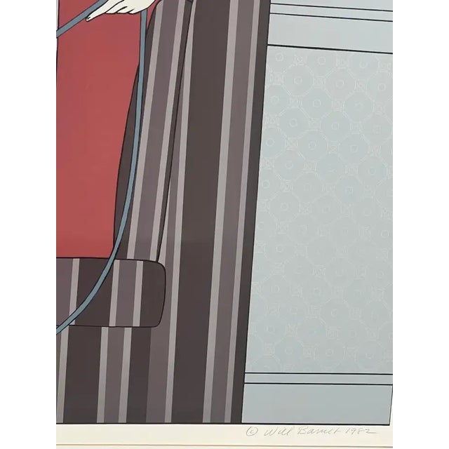 Printmaking Materials Will Barnet " Interlude" Silk Screen Print 1982 Hand Signed, Numbered & Framed 1982 For Sale - Image 7 of 16