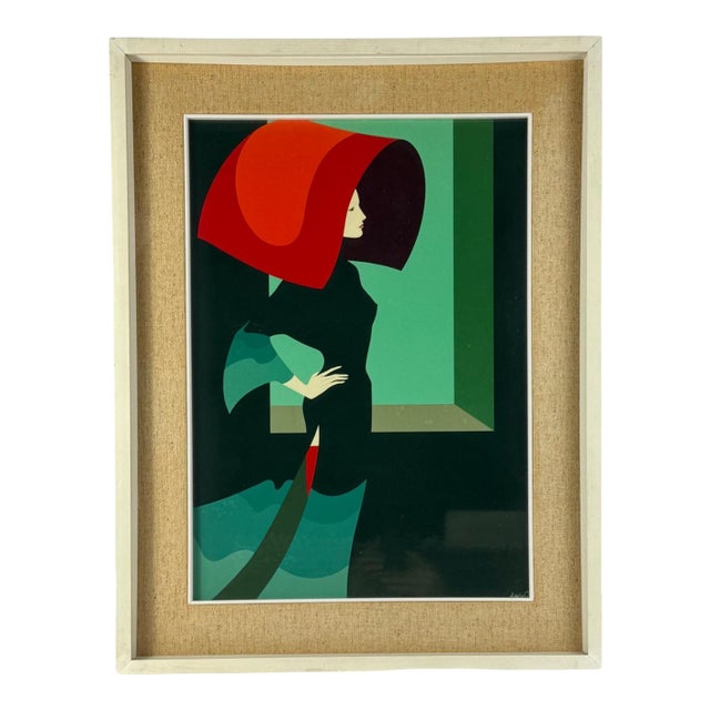 Amleto Dalla Costa, Original Serigraph Framed, Milan Italy 1980s For Sale