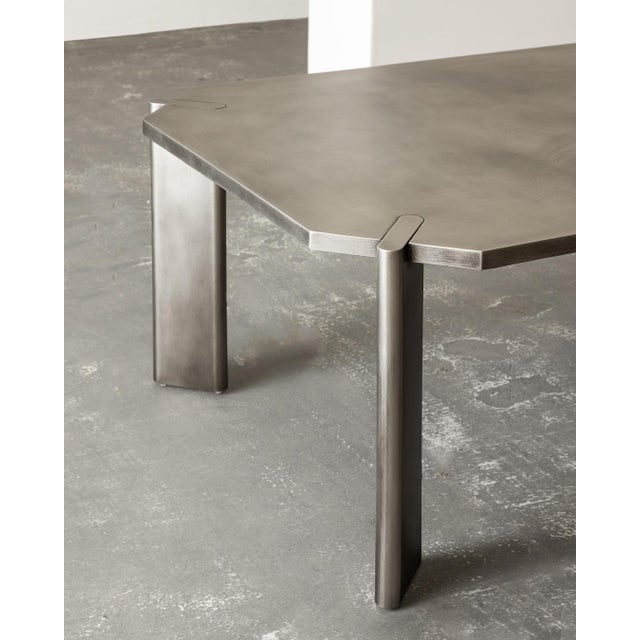 Yuuki Stainless Steel Coffee Table For Sale - Image 4 of 7