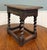 Antique English Footstool Bench Stool Joint Stool Barley Twist Carved Oak c.1900 For Sale - Image 16 of 16