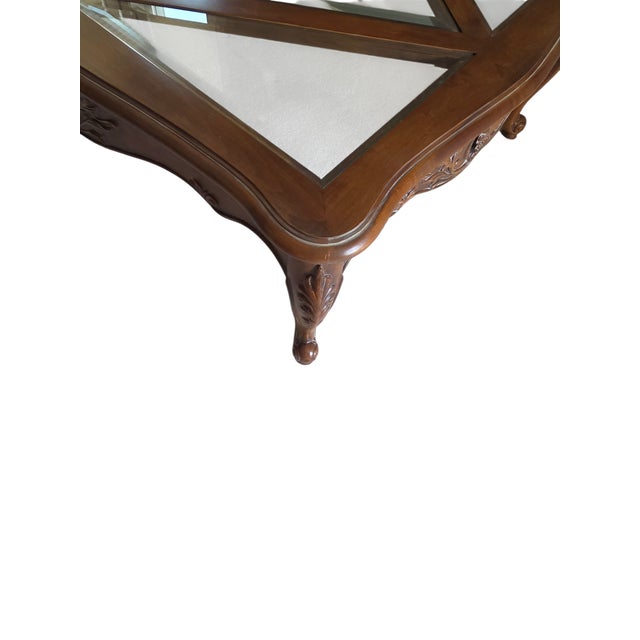 1990s Ethan Allen Coffee Table Legacy French Country Louis XV Style For Sale - Image 9 of 16