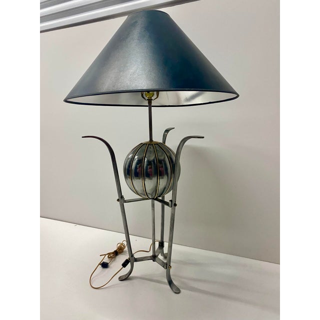 Industrial 1990s Industrial Metalwork Aesthetic Characteristic Table Lamp For Sale - Image 3 of 12
