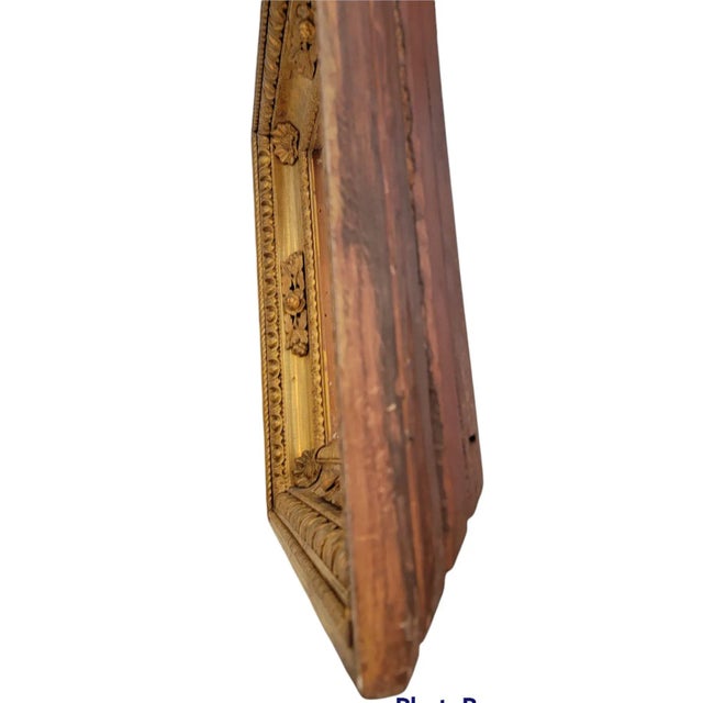 Antique Russian 24k Plt Wooden Frame For Sale - Image 4 of 6
