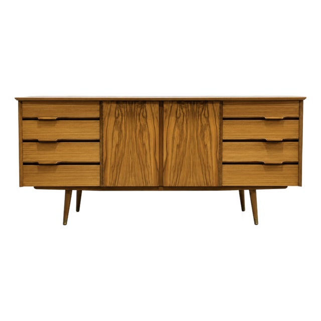 Mid Century Modern African Teak Sideboard | Scandinavian Credenza, Made in England, C. 1960’s For Sale