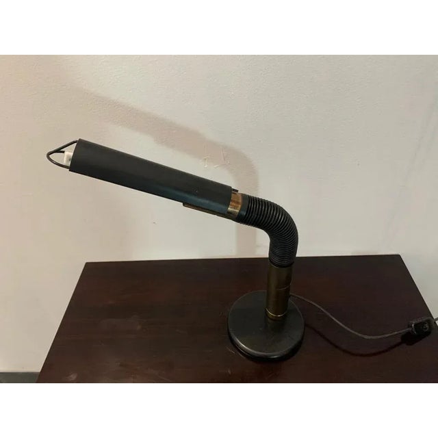 Black Adjustable Table Lamp, 1970s For Sale - Image 8 of 10