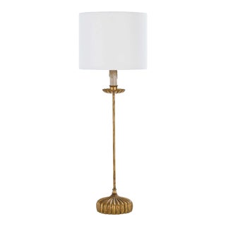 Regina Andrew Clove Stem Buffet Table Lamp With Natural Linen Shade For Sale