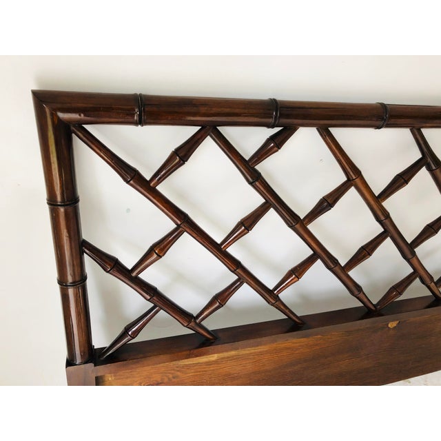 Hollywood Regency Style FauxBamboo King Size Headboard Chairish