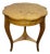 Scalloped Walnut Veneer Side Table For Sale