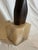 Stone Hand-carved teak sculpture on alabaster base For Sale - Image 7 of 7