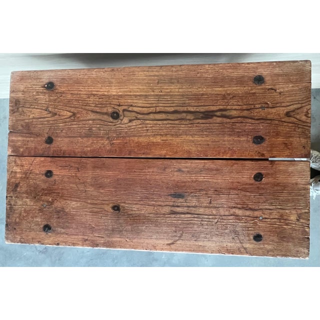 Early 20th Century Spanish Country Pine "Mobila " Sofa Table or Console table with Drawer For Sale - Image 12 of 18