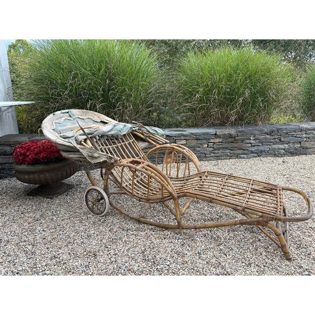 1920s Bentwood Caned Chaise From the Estate of Chauncey Stillman - Unmolested For Sale - Image 13 of 18