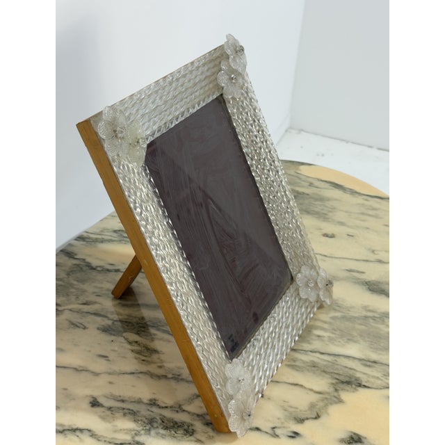 1960s Large Murano Glass Photograph Holder from Vetri Murano, 1960 For Sale - Image 5 of 14