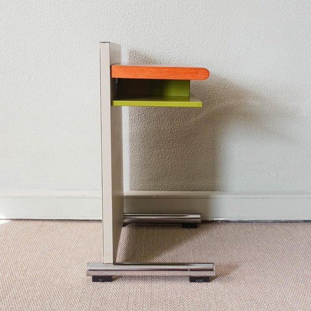 Wood Telephone Table Dfi Line by Daciano Da Costa for Metarlúrgica Da Longra, 1971 For Sale - Image 7 of 15