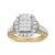 A remarkable design, this exquisite women's diamond cluster ring is a showstopper, adorned with an array of 1.00 Cttw...